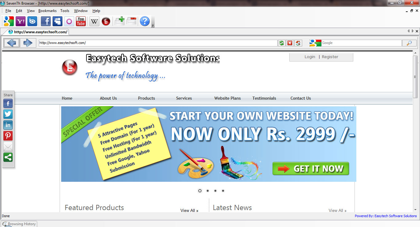 SevenTh Browser screen shot